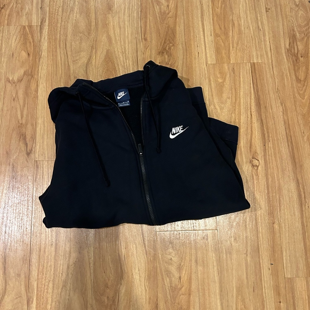 Nike full zip hoodie black